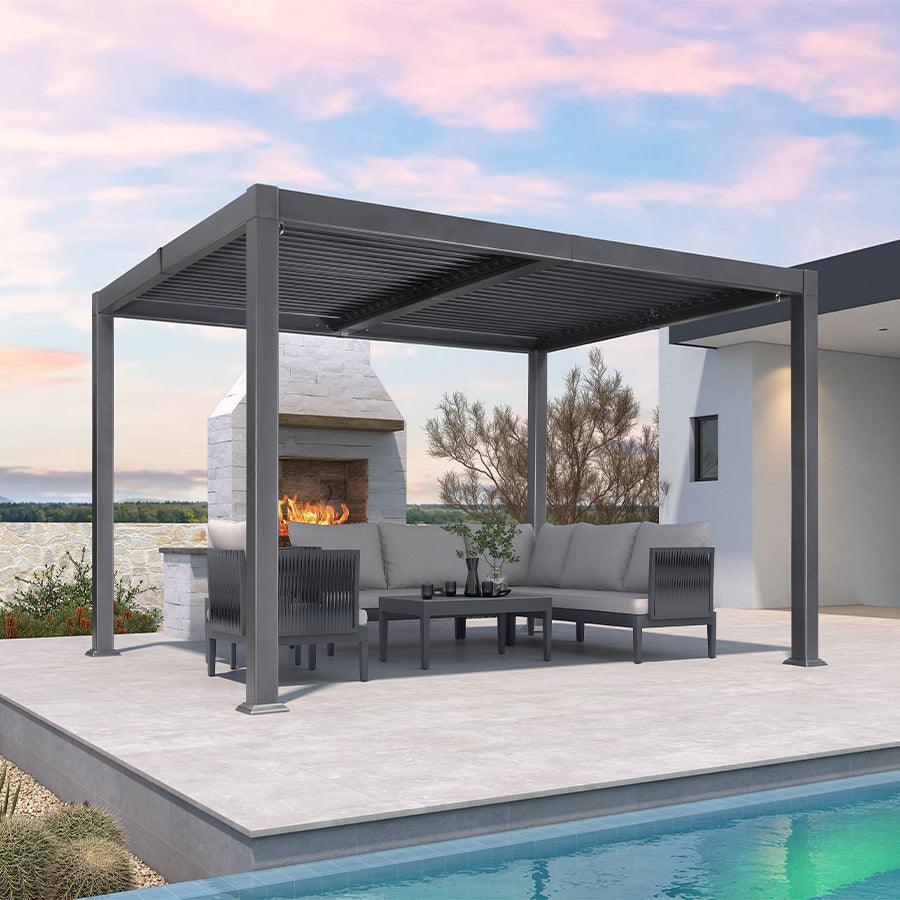 Vantira™ Adjustable Aluminum Louvered Pergola