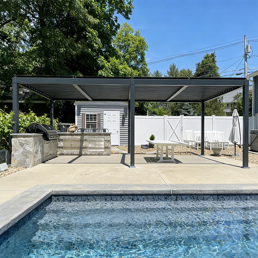 Vantira™ Adjustable Aluminum Louvered Pergola