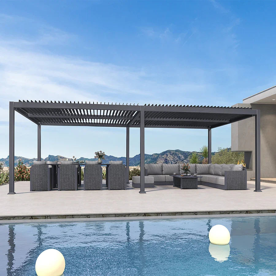 Vantira™ Adjustable Aluminum Louvered Pergola