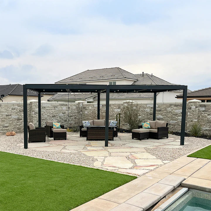 Vantira™ Adjustable Aluminum Louvered Pergola