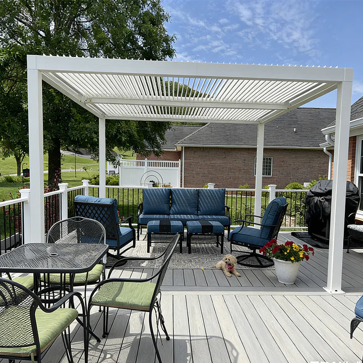 Vantira™ Adjustable Aluminum Louvered Pergola